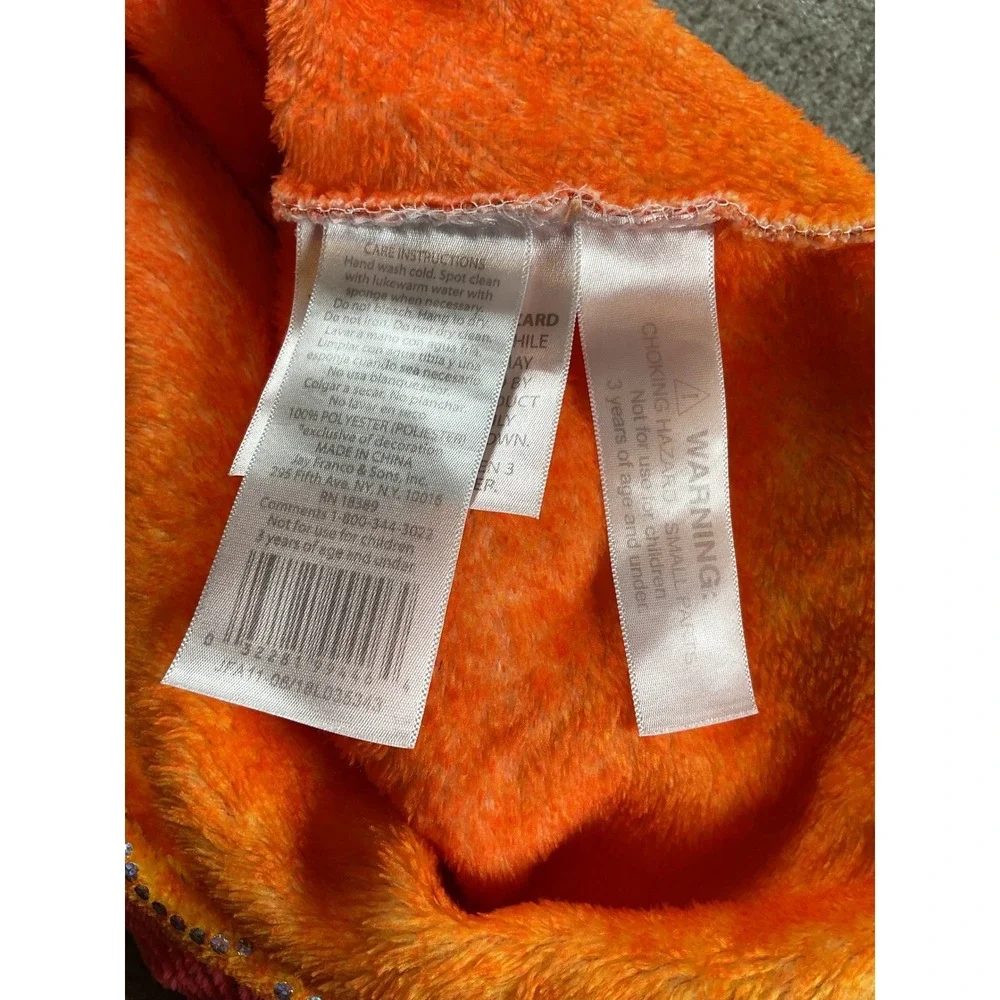 Mermaid Tail Blanket Wearable Cozy Fleece Sequin‎ Orange Pink Fun Throw